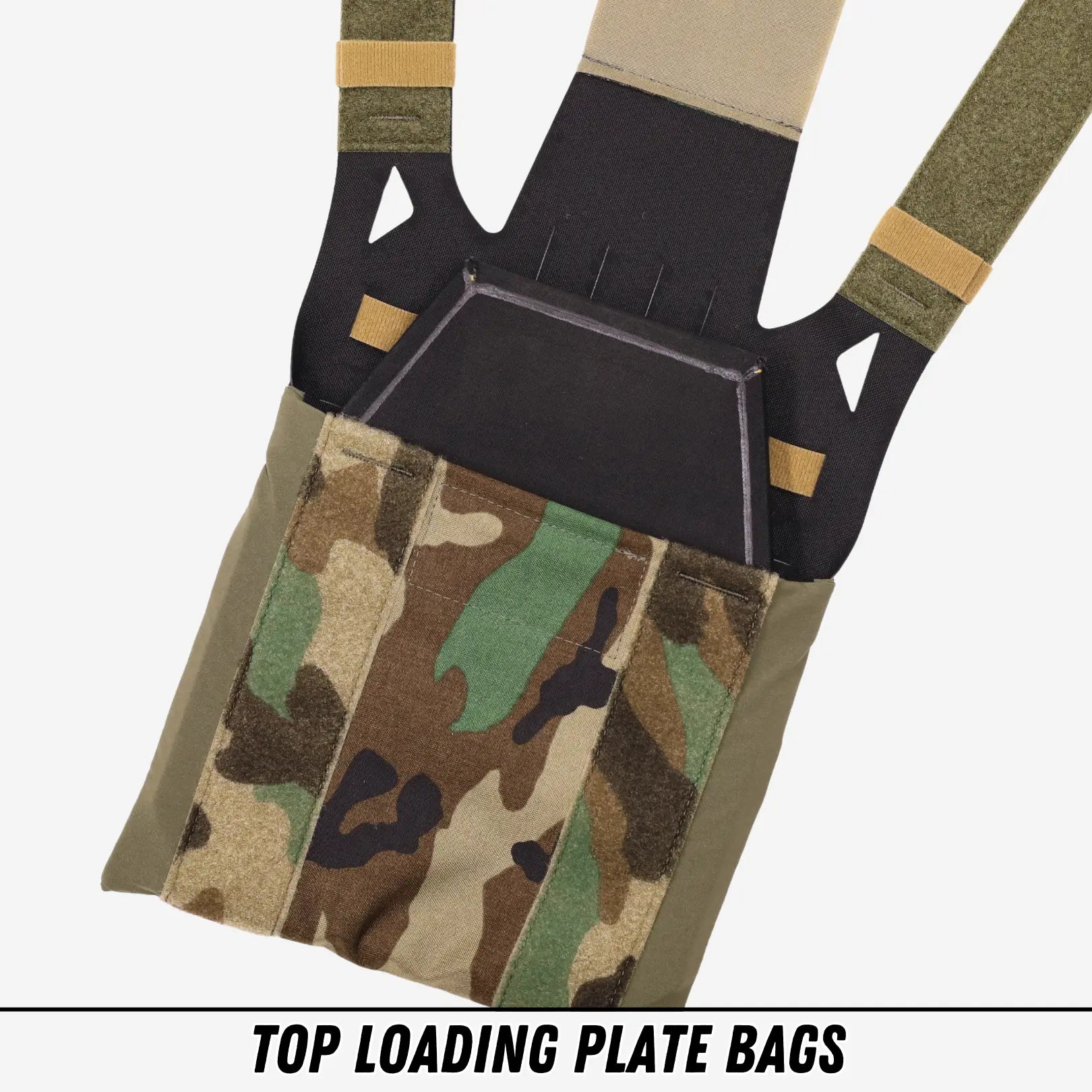 Ballistic Plates loading into A-JAC Plate Bags