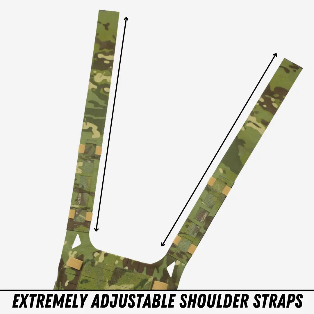 Highly adjustable shoulder straps