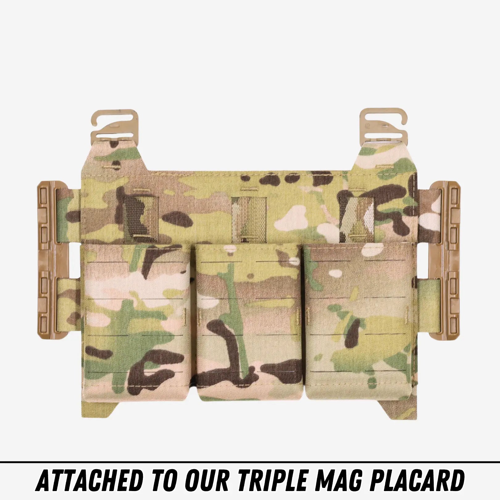 FIRSTSPEAR tube adaptors shown attached to placard