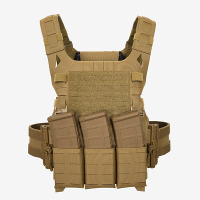 Front of A-JAC shown in Coyote Brown color