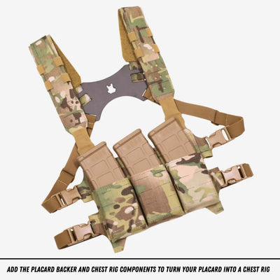 Placards Rigid Insert Triple Mag Placard. Laser Cut with 1.4mm CURV inserts for retention ...